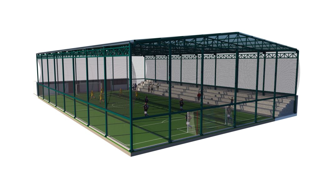 Losa Deportiva y Cubierta Metálica